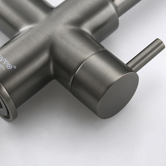 Смеситель для кухни Gappo G4398-69, оружейная сталь - фото 33