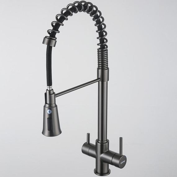 Смеситель для кухни Gappo G4398-69, оружейная сталь - фото 25