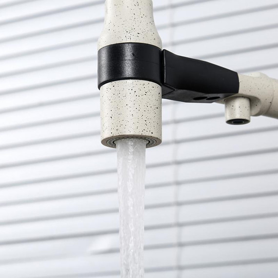 Смеситель для кухни Gappo G4398-81, белый/черный - фото 7