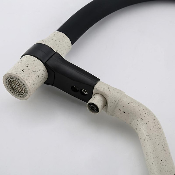 Смеситель для кухни Gappo G4398-81, белый/черный - фото 31