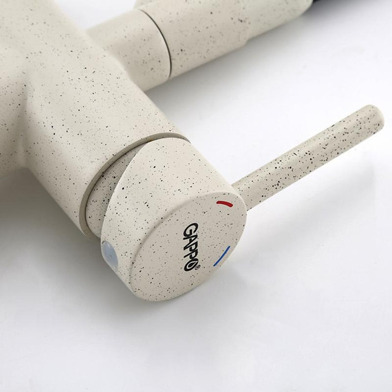 Смеситель для кухни Gappo G4398-81, белый/черный - фото 29