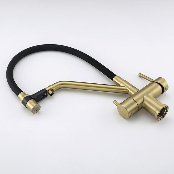 Смеситель для кухни Gappo G4398-83, золото/черный - фото 20