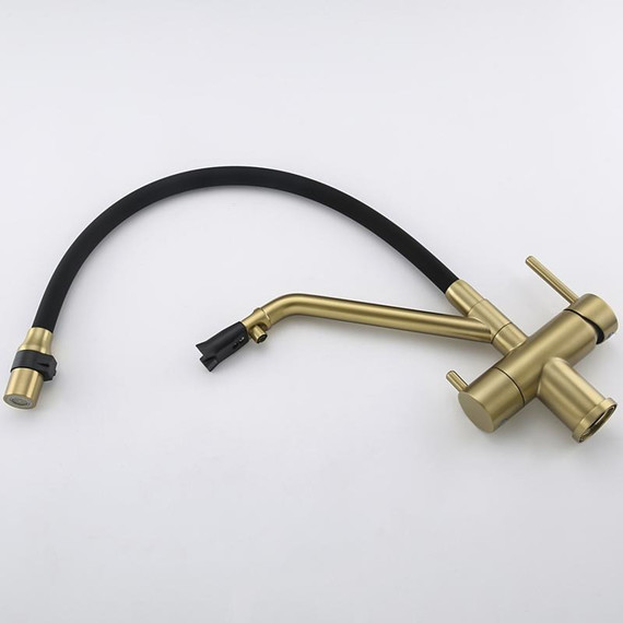 Смеситель для кухни Gappo G4398-83, золото/черный - фото 21