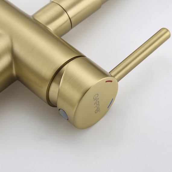 Смеситель для кухни Gappo G4398-83, золото/черный - фото 25