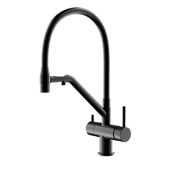 Смеситель для кухни Gappo G4398-86, черный - фото 