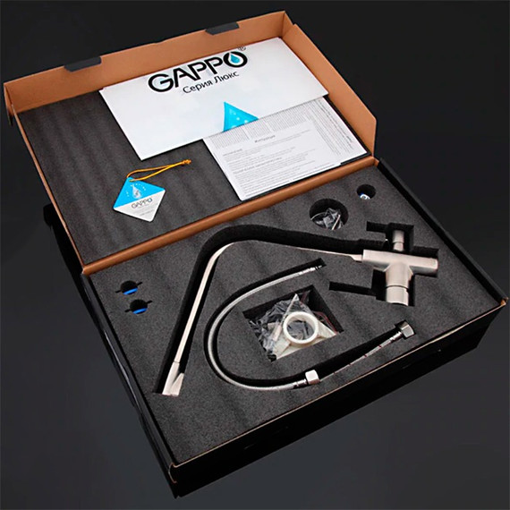 Смеситель для кухни Gappo G4399-1, сатин - фото 11