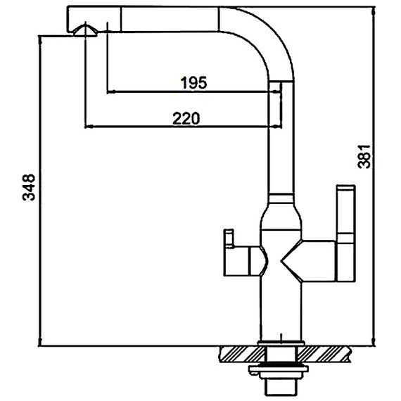 Смеситель для кухни Gappo G4399-4, сатин - фото 12