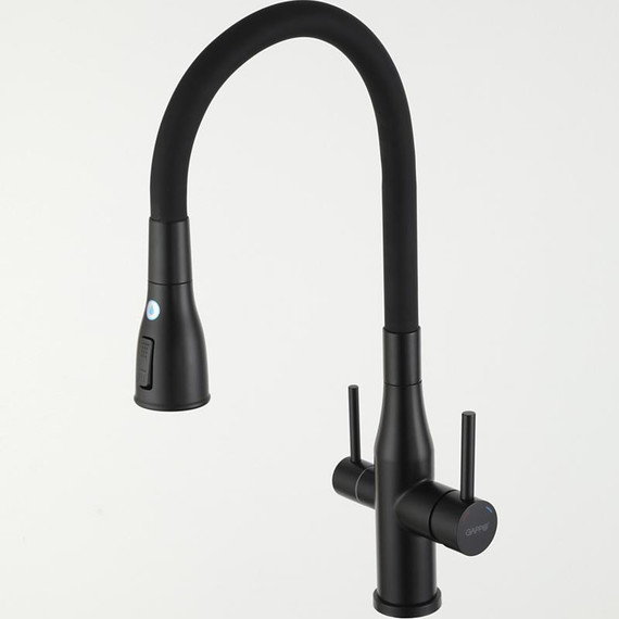 Смеситель для кухни Gappo G4399-66, черный - фото 2