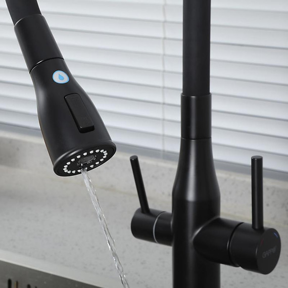 Смеситель для кухни Gappo G4399-66, черный - фото 10