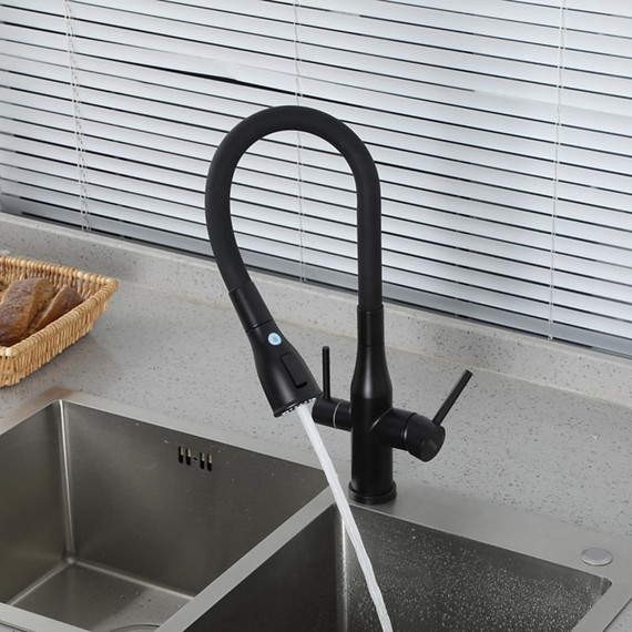Смеситель для кухни Gappo G4399-66, черный - фото 21