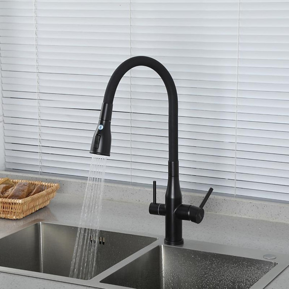 Смеситель для кухни Gappo G4399-66, черный - фото 25