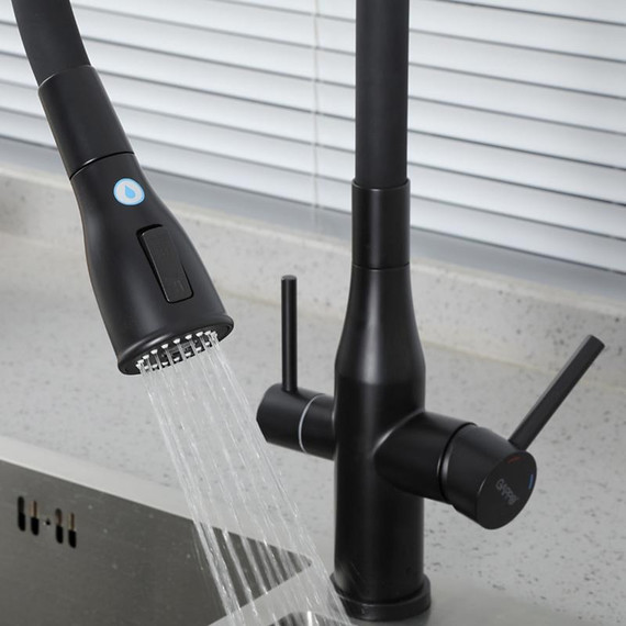 Смеситель для кухни Gappo G4399-66, черный - фото 26