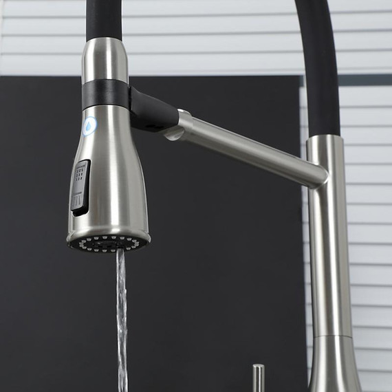 Смеситель для кухни Gappo G4399-75, сатин/черный - фото 7