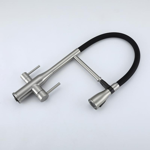 Смеситель для кухни Gappo G4399-75, сатин/черный - фото 31