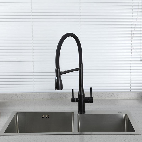 Смеситель для кухни Gappo G4399-76, черный - фото 5
