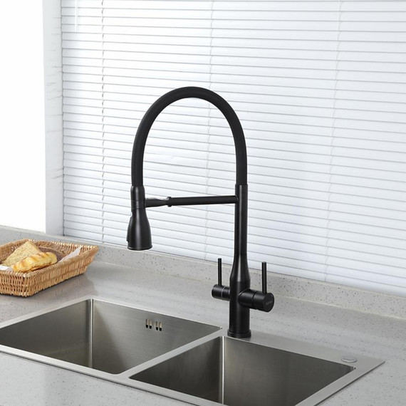 Смеситель для кухни Gappo G4399-76, черный - фото 6