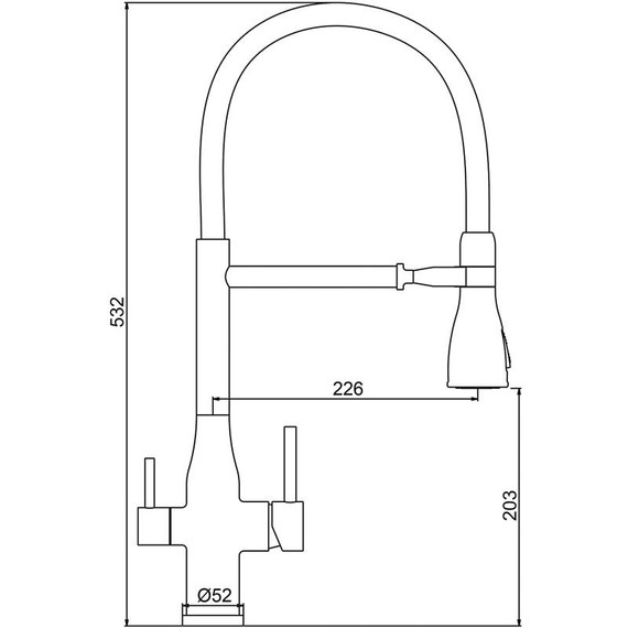 Смеситель для кухни Gappo G4399-76, черный - фото 35