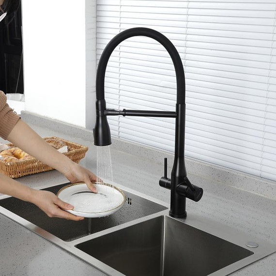 Смеситель для кухни Gappo G4399-76, черный - фото 25