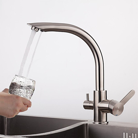 Смеситель для кухни Gappo G4399, сатин - фото 3