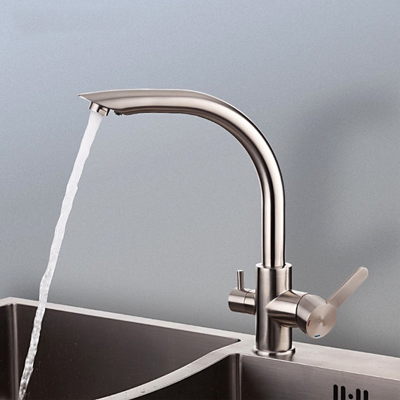 Смеситель для кухни Gappo G4399, сатин - фото 4