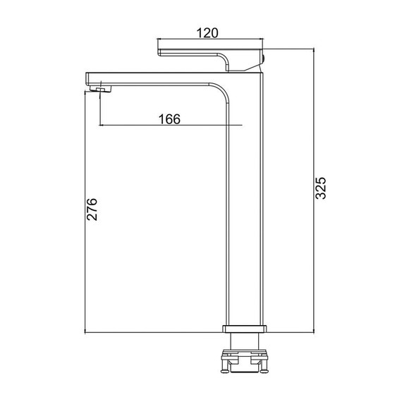 Смеситель для раковины высокий Gappo G17-3 G1017-32, золото сатин - фото 2