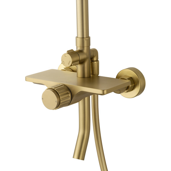 Душевая стойка Wonzon & Woghand Click WW-N3S962-BG, золото брашированное - фото 2