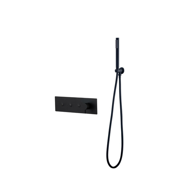 Душевая система для душа Boheme Fusion 130-SYS-B (со скрытой частью) чёрный - фото 