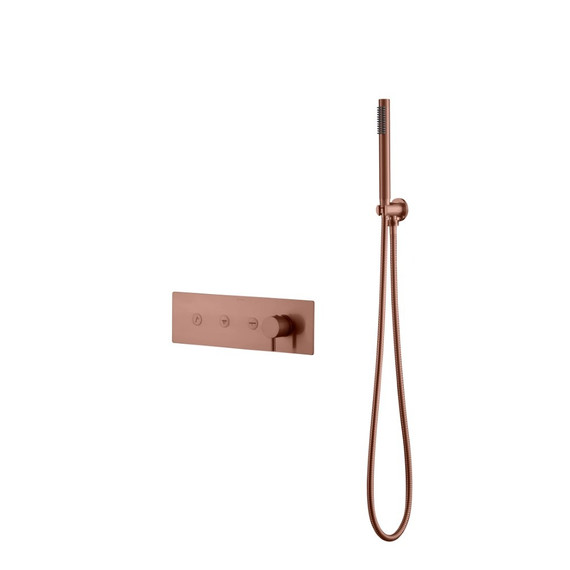 Душевая система для душа Boheme Fusion 130-SYS-CB (со скрытой частью) брашированная медь - фото 