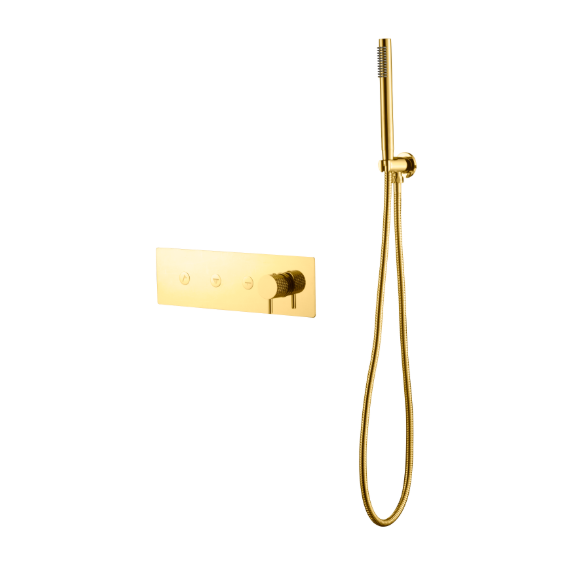 Душевая система для душа Boheme Fusion 130-SYS-G (со скрытой частью) золото - фото 