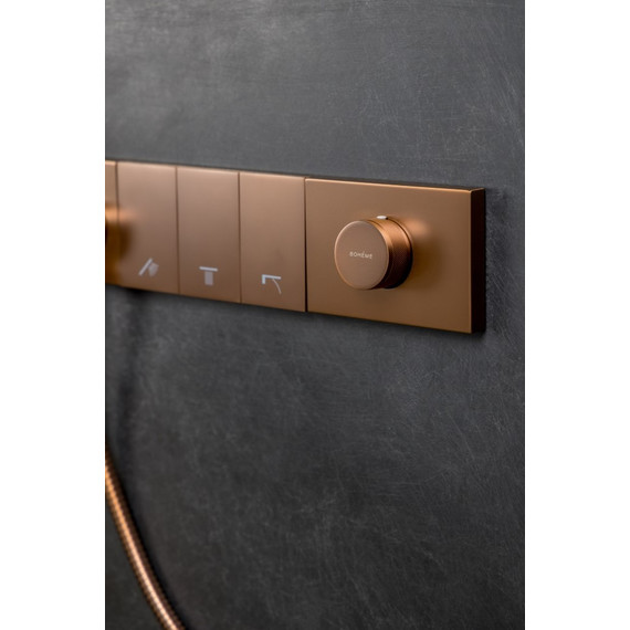 Душевая система для душа Boheme Zodiac 132-BRB, брашированная бронза - фото 4