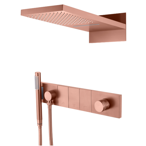 Душевая система для душа Boheme Zodiac 132-CB (со скрытой частью) брашированная медь - фото 