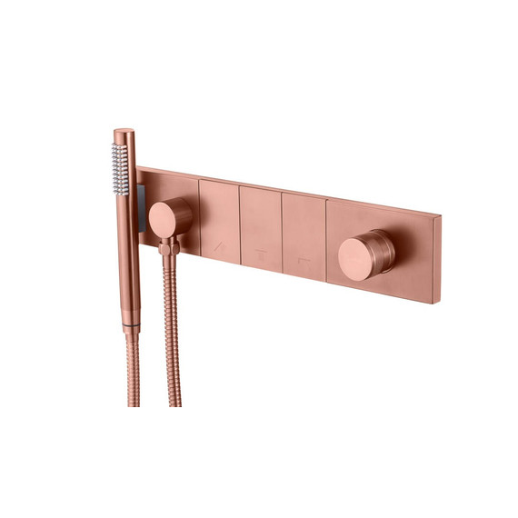 Душевая система для душа Boheme ZODIAC 132-SYS-CB (со скрытой частью) брашированная медь - фото 