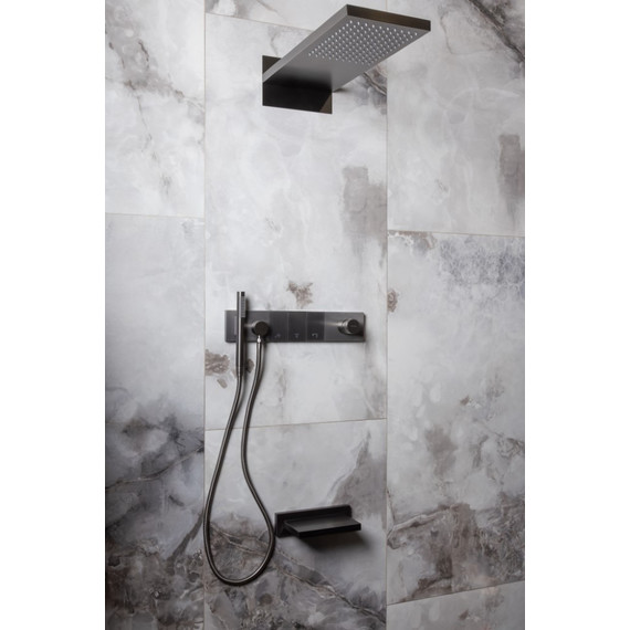 Душевая система для душа Boheme ZODIAC 132-SYS-GM (со скрытой частью) графит - фото 4