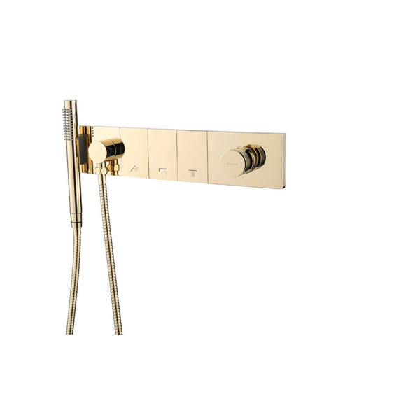 Душевая система для душа Boheme ZODIAC 132-SYS-G (со скрытой частью) золото - фото 
