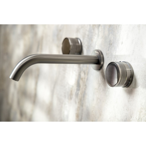 Смеситель для раковины настенный Boheme Prestige 152-2-GM-PR, графит - фото 2