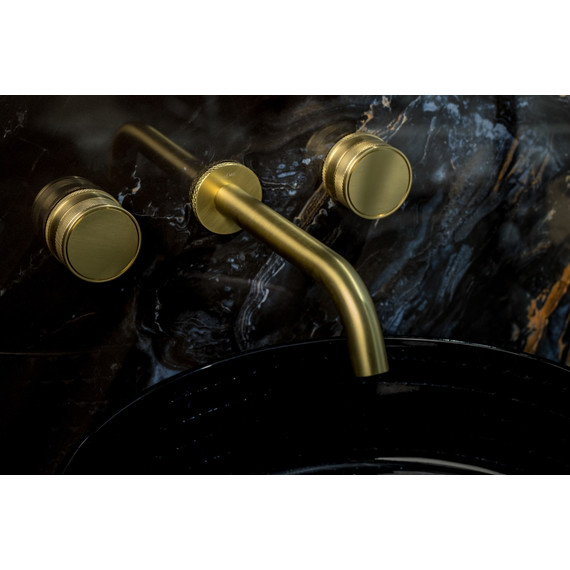 Смеситель для раковины настенный Boheme Prestige 152-2-MG-PR, золото - фото 3
