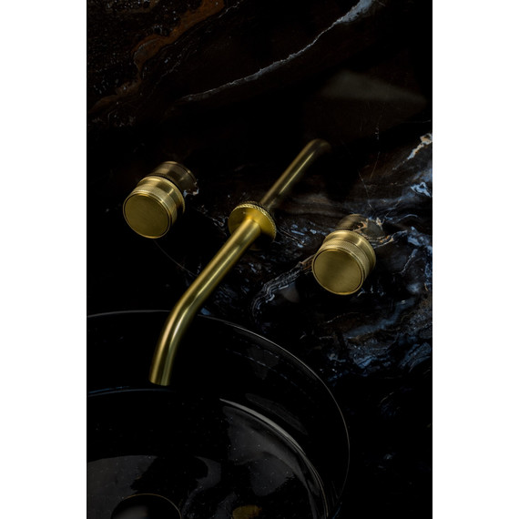 Смеситель для раковины настенный Boheme Prestige 152-2-MG-PR, золото - фото 2