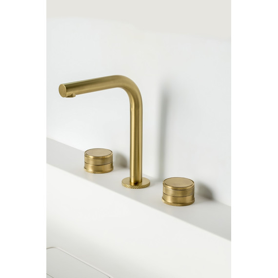 Смеситель для раковины Boheme Prestige 152-MG-PR, золото матовое - фото 