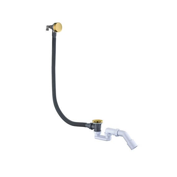 Сифон для ванны Boheme 631-MG Click-Clack, золото матовое - фото 