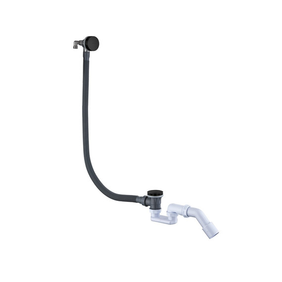Сифон для ванны Boheme 631-SGM Click-Clack, графит глянец - фото 