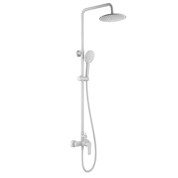 Душевая стойка Wonzon & Woghand Blend WW-A30103-MW, белый матовый - фото 