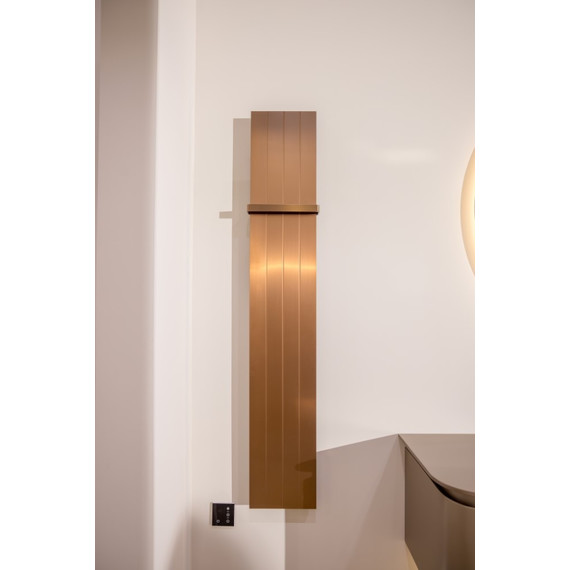 Полотенцесушитель электрический Boheme FLAT П4 1500x250 мм 725-BRB, брашированная бронза - фото 2