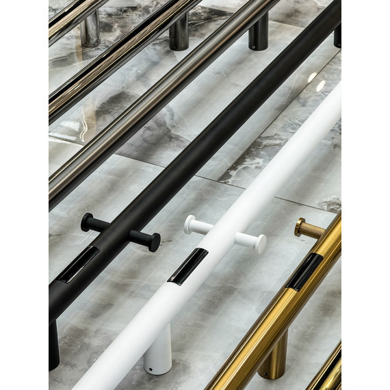 Полотенцесушитель электрический Boheme Uno П1 1500x122 мм 726-B, чёрный - фото 2