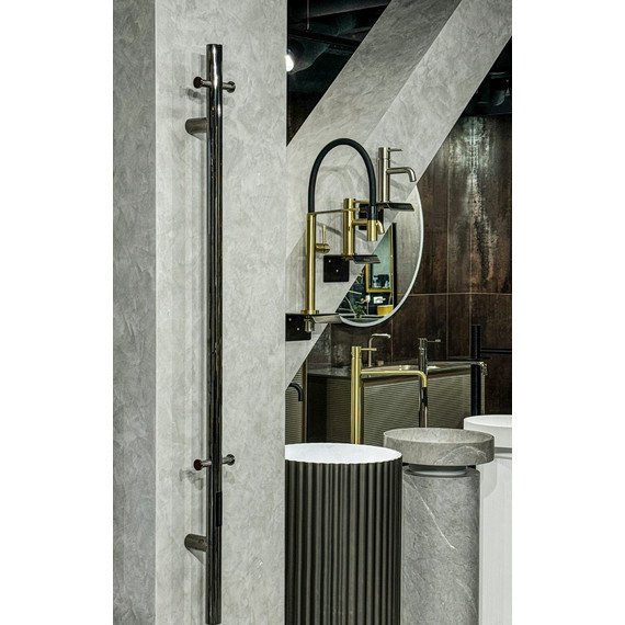 Полотенцесушитель электрический Boheme Uno П1 1500x122 мм 726-SGM, графит глянец - фото 2