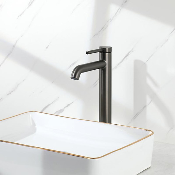 Смеситель для раковины высокий Gappo G06-9 G1006-29, оружейная сталь, Цвет производителя: оружейная сталь - фото 2