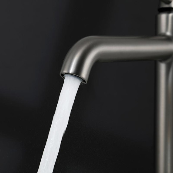 Смеситель для раковины высокий Gappo G06-9 G1006-29, оружейная сталь, Цвет производителя: оружейная сталь - фото 6