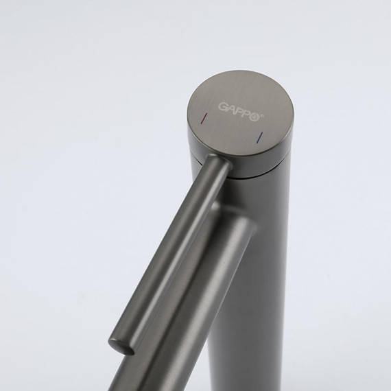 Смеситель для раковины высокий Gappo G06-9 G1006-29, оружейная сталь, Цвет производителя: оружейная сталь - фото 19