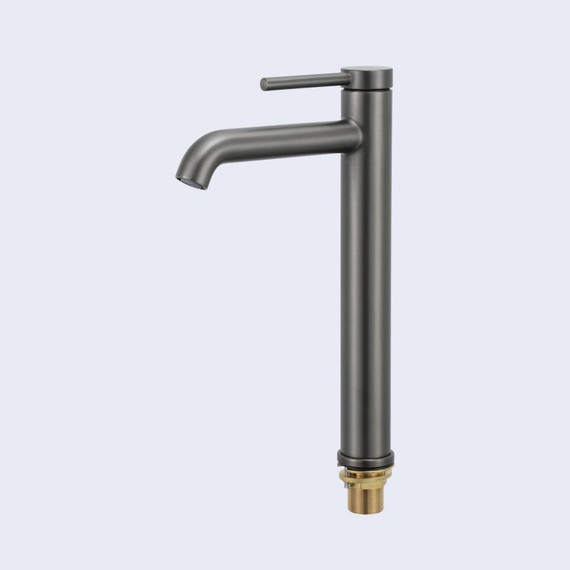 Смеситель для раковины высокий Gappo G06-9 G1006-29, оружейная сталь, Цвет производителя: оружейная сталь - фото 12