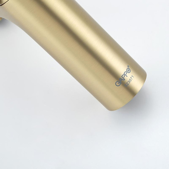 Смеситель для раковины Gappo G48-3 G1048-3, золото сатин, Цвет производителя: золото сатин - фото 21