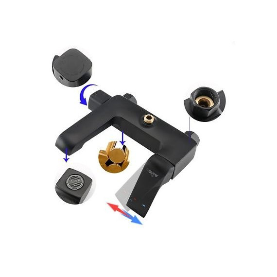 Душевая стойка Gappo G2450, черный - фото 5